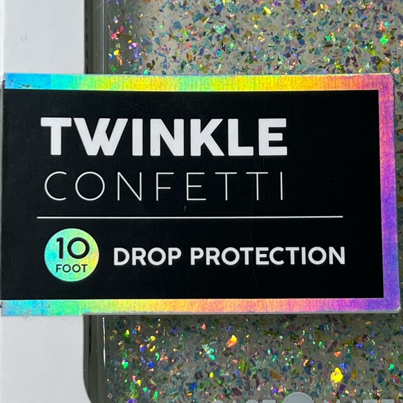 NWT ✨TWINKLE✨CONFETTI CASE MATE 10 Ft. Drop Protection💥 iPhone 12/iPhone 12 PRO - Picture 9 of 16